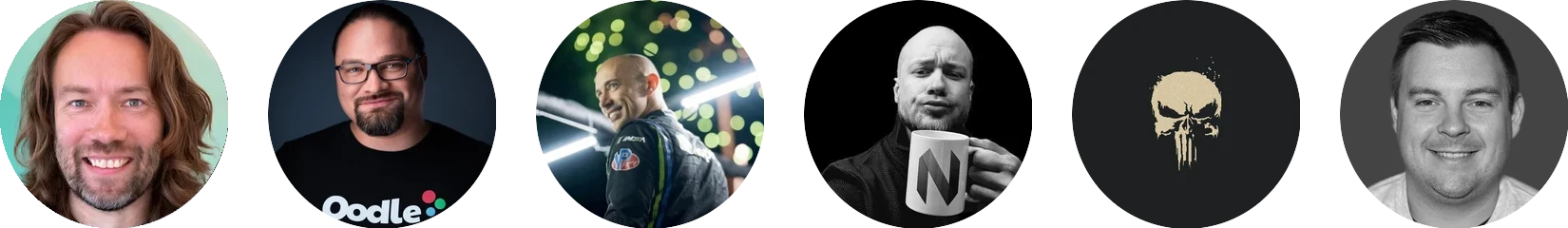 DHH, Ryan Hughes, Tobi Lütke, Bjarne Øverli, HANCORE och Spencer Bull